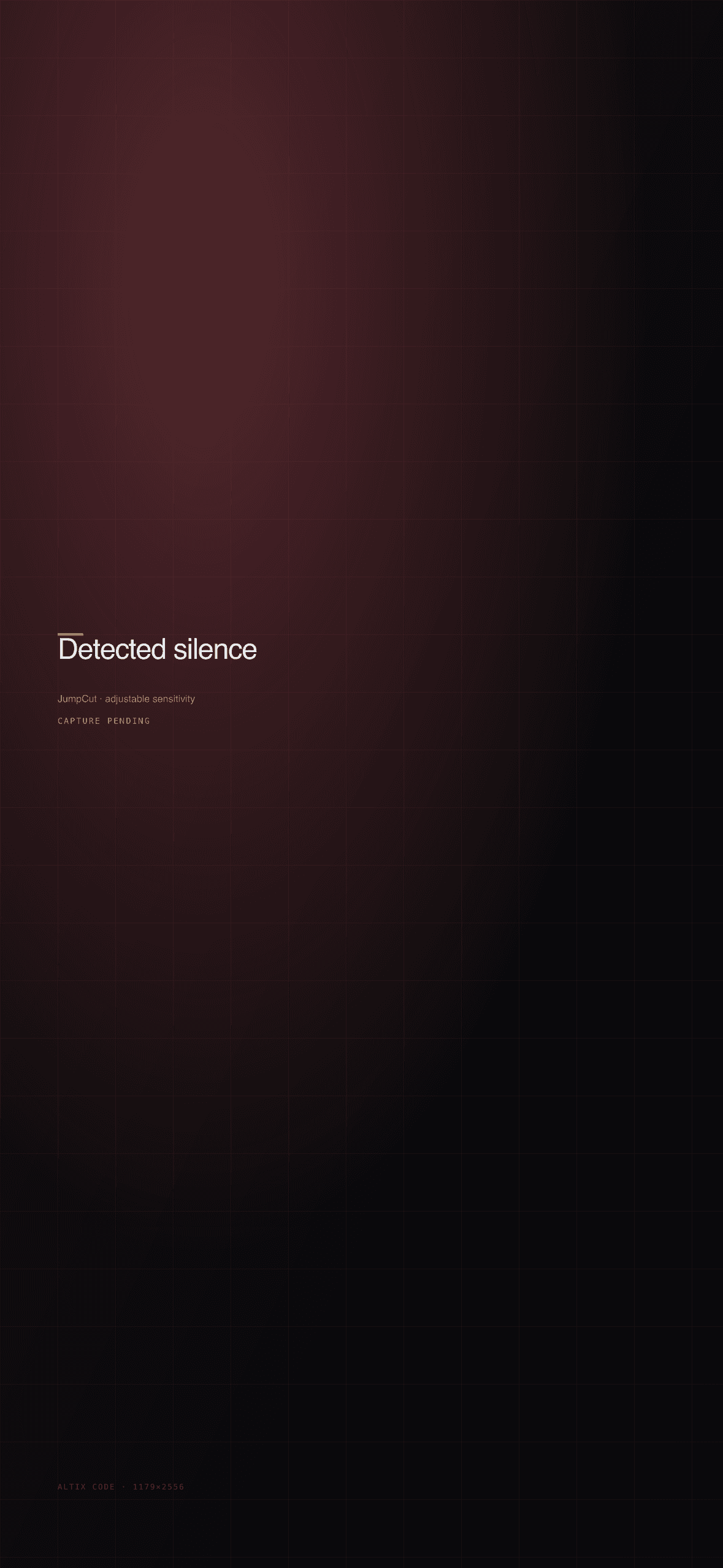 JumpCut detected silences