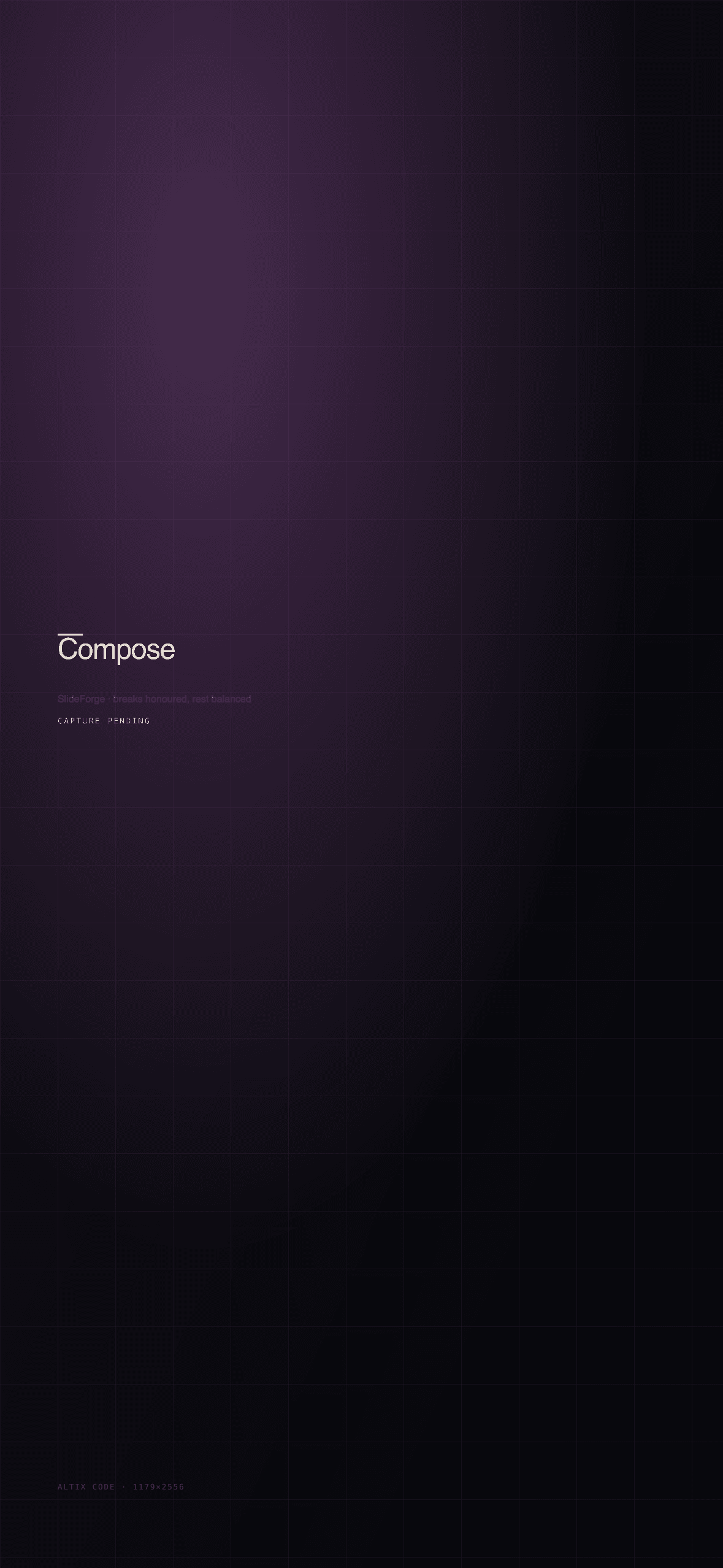 SlideForge compose screen