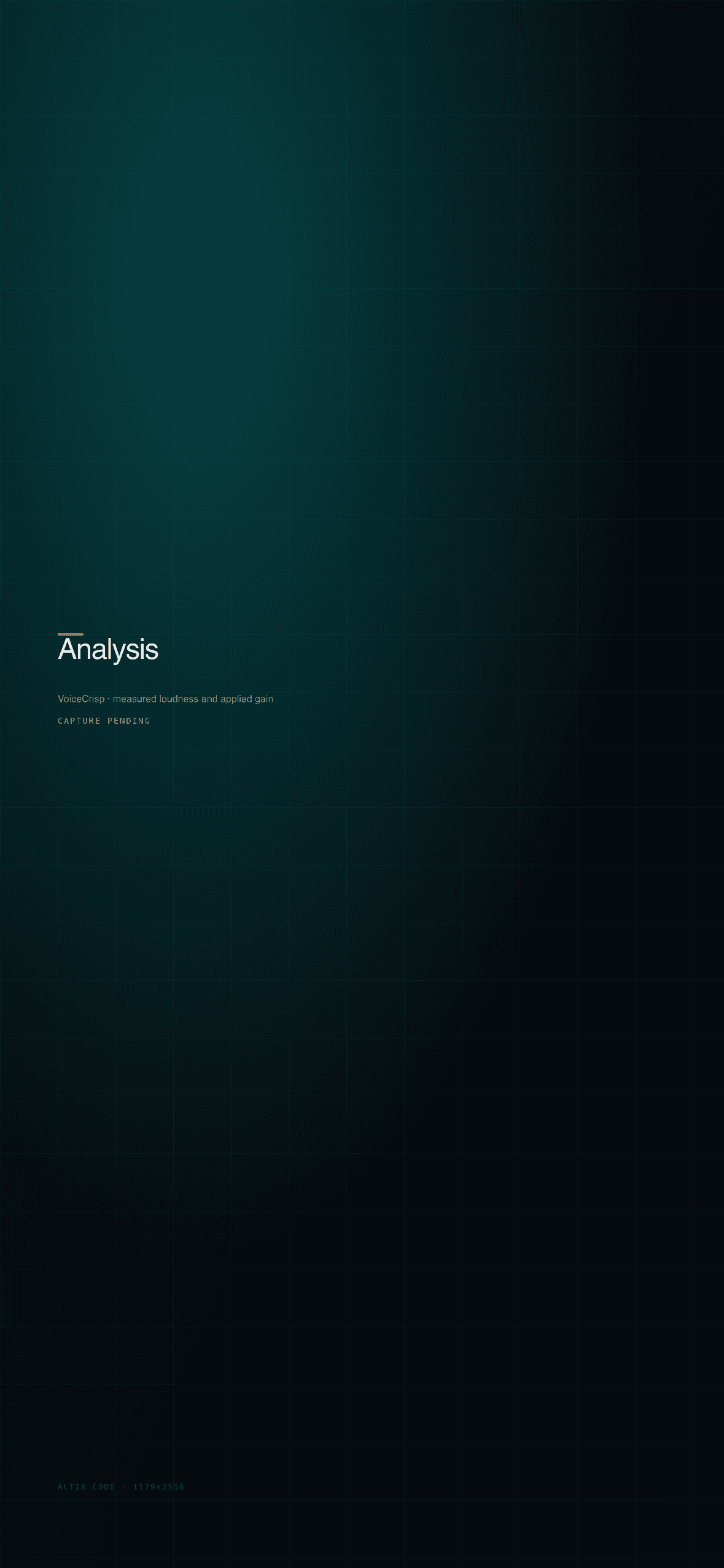 VoiceCrisp analysis report